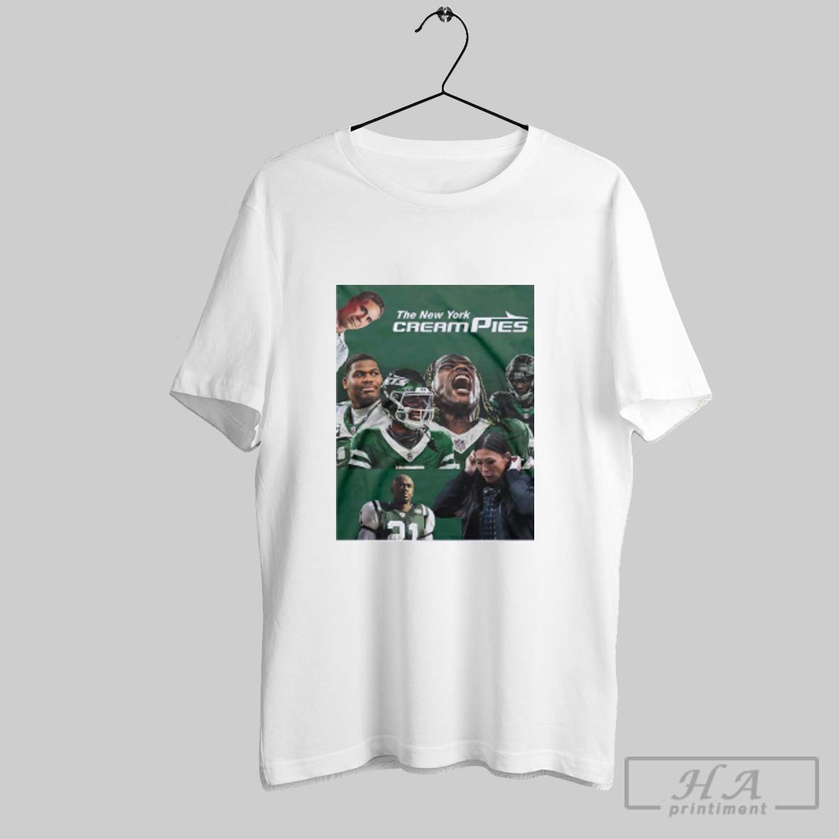 Official The New York Jets Cream Pies T Shirt Tee Shirt