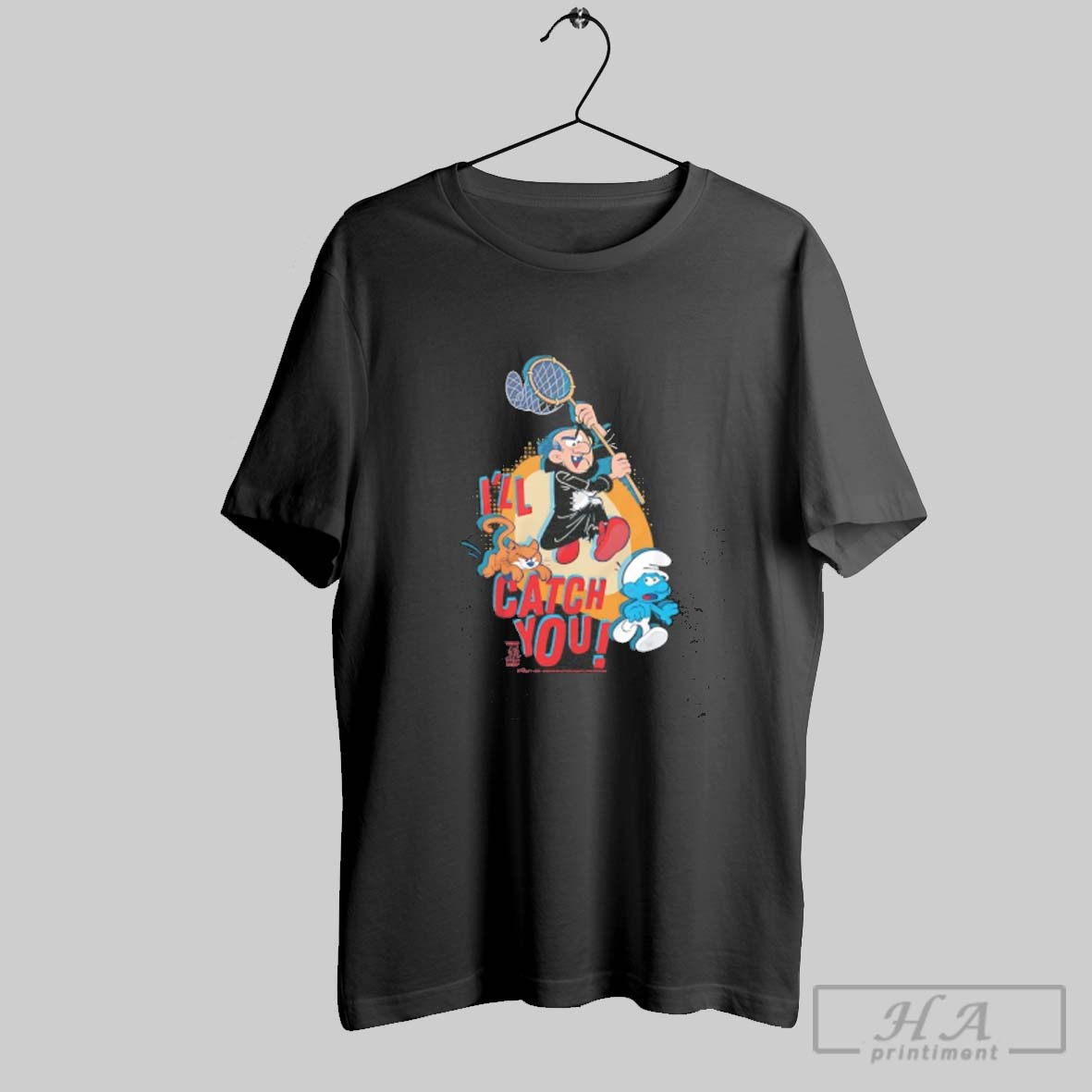 Official The Smurfs Gargamel Azrael Ill Catch You Shirt