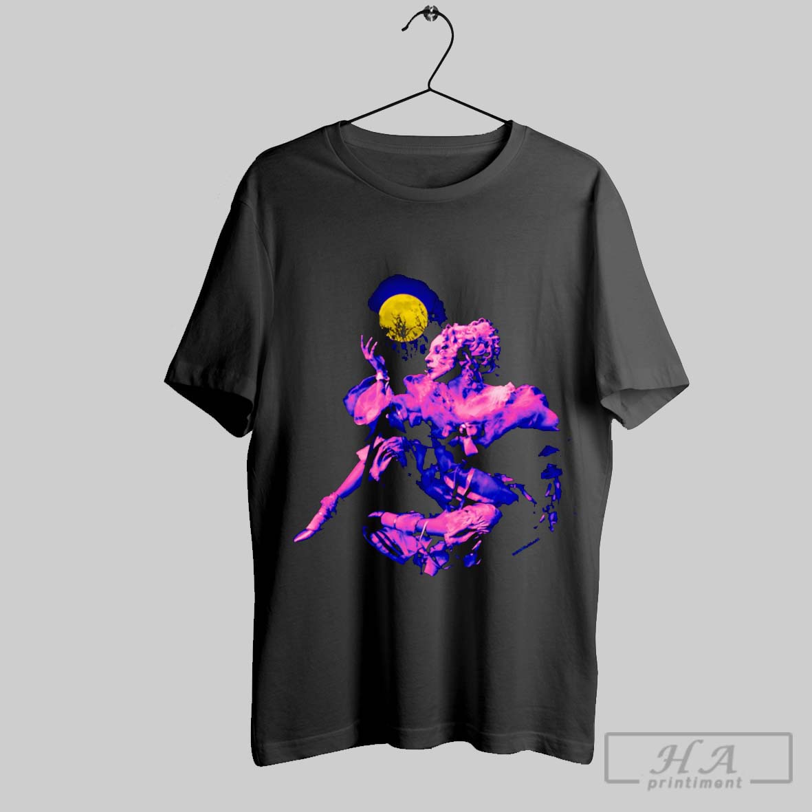 Official The Dead Dance Lady Gaga Holding Moon Tee Shirt