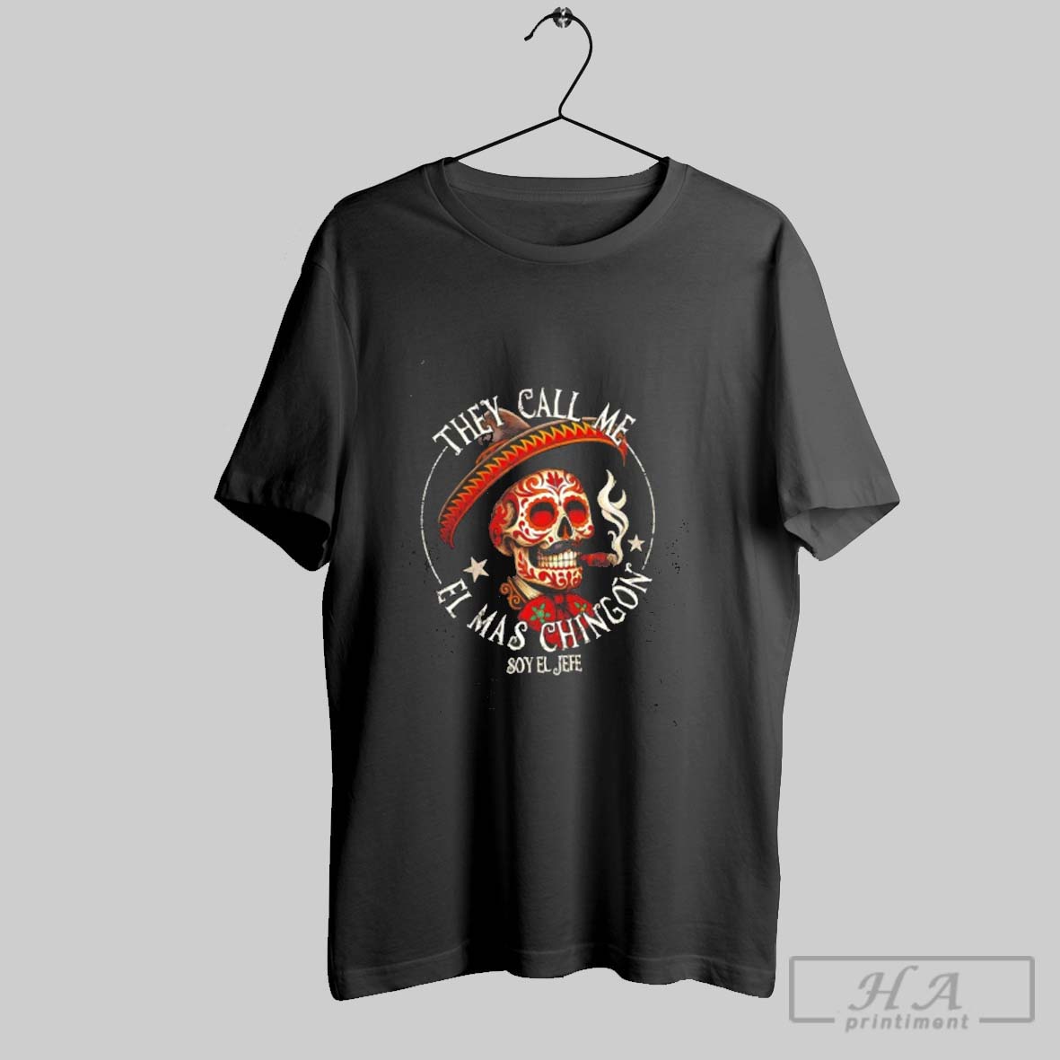 Official They Call Me El Mmas Chingon Soy El Jefe Halloween Shirt