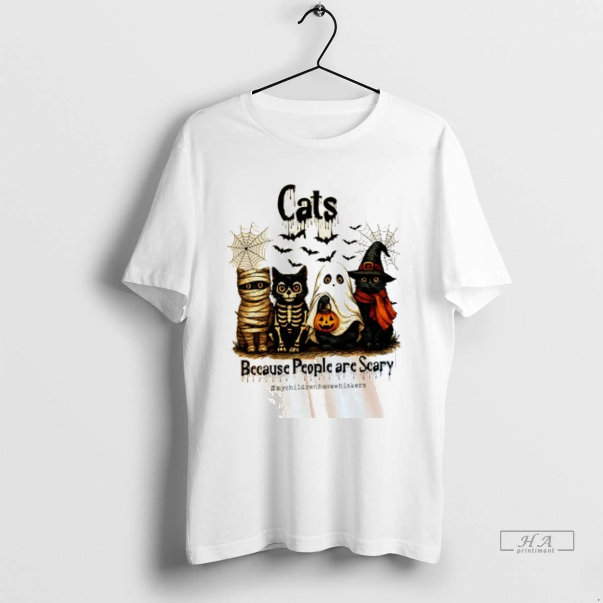 Official Trendy Cats Because People Are Creepy Halloween Shirt Sweater