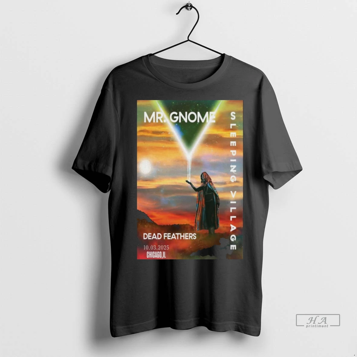 Official Trendy Mr Gnome Sleeping Village Dead Feathers Chicago Illinois Concert October 03 2025 Shirt Sweater