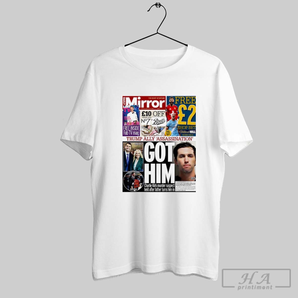 Official Trump Ally Assassination Got Him Newspaper Shirt