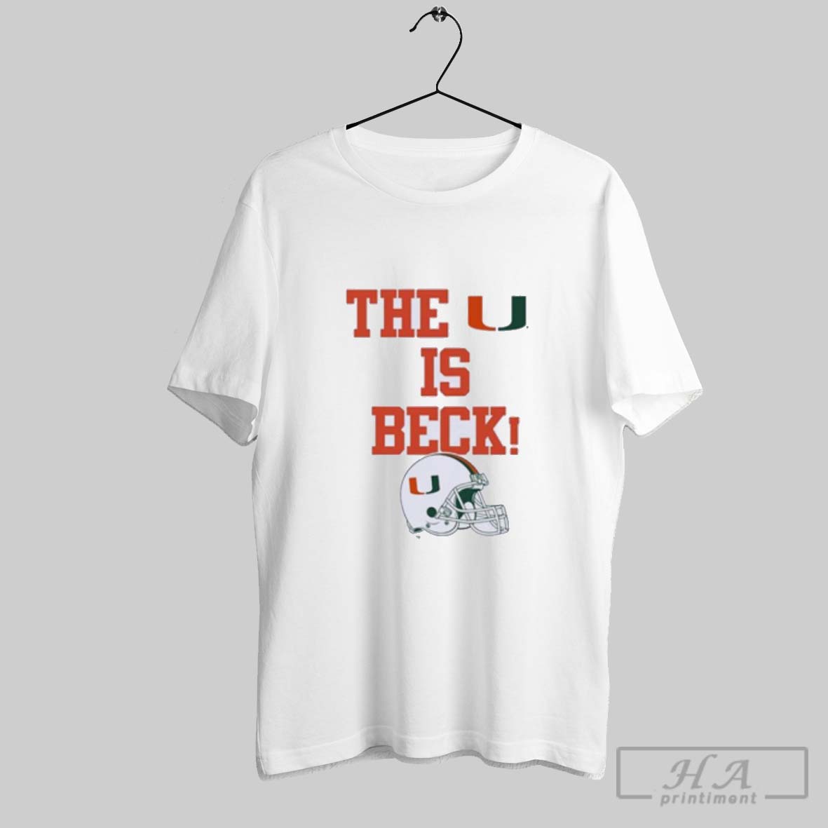 Official U Is Beck Miami Hurricanes Football Shirt Shirt