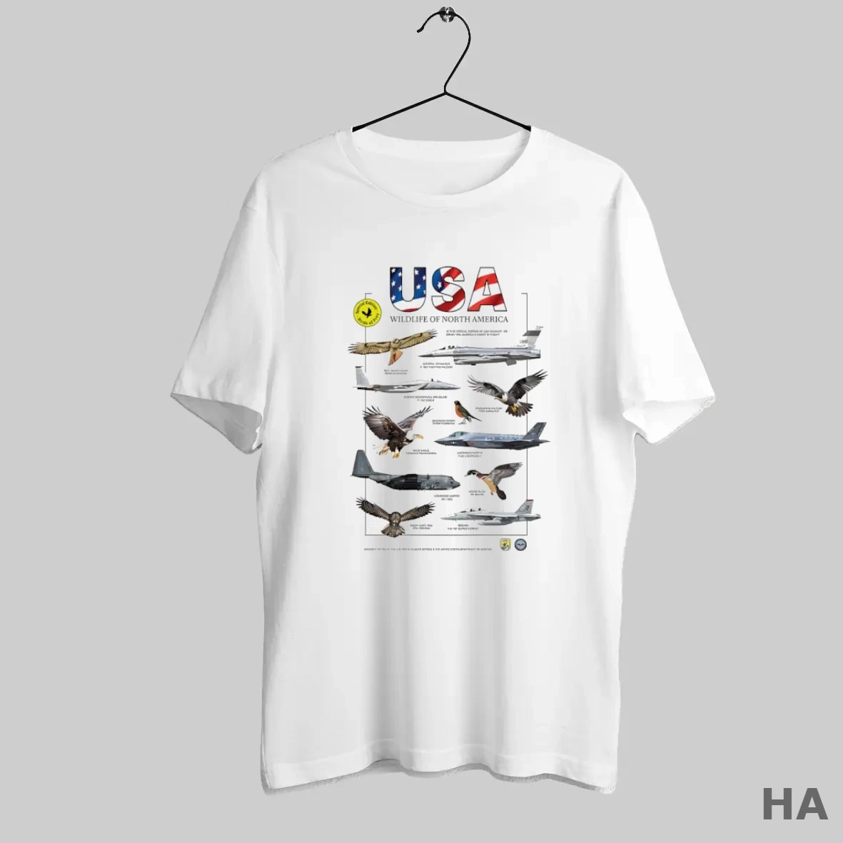 Official Usa Wildlife Of North America T Shirt