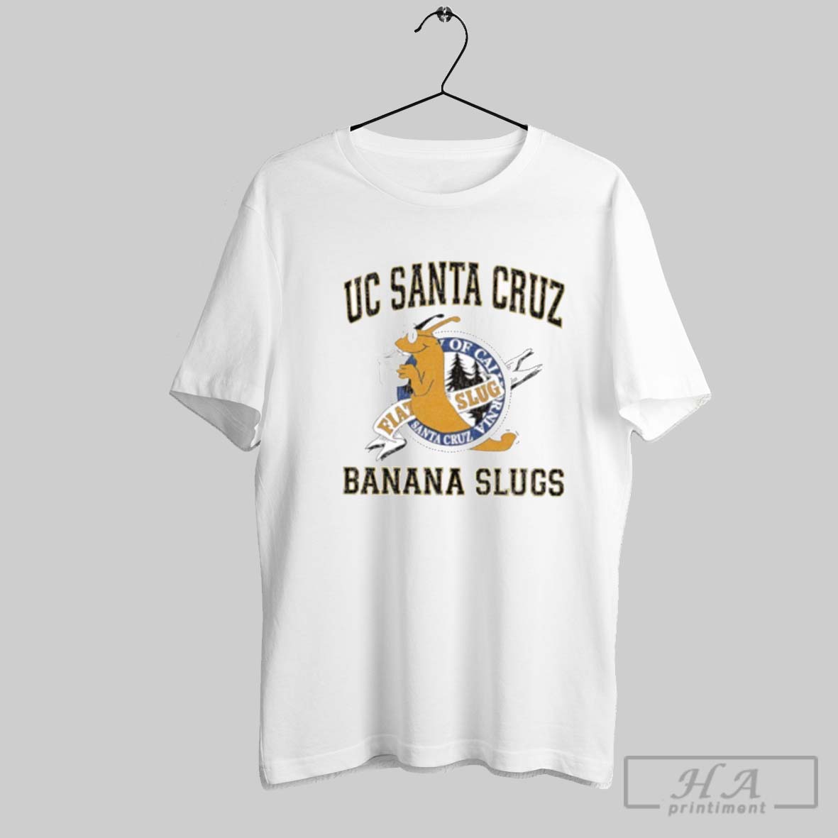 Official Uc Santa Cruz Banana Slugs Fiat Slug Shirt Tee Shirt