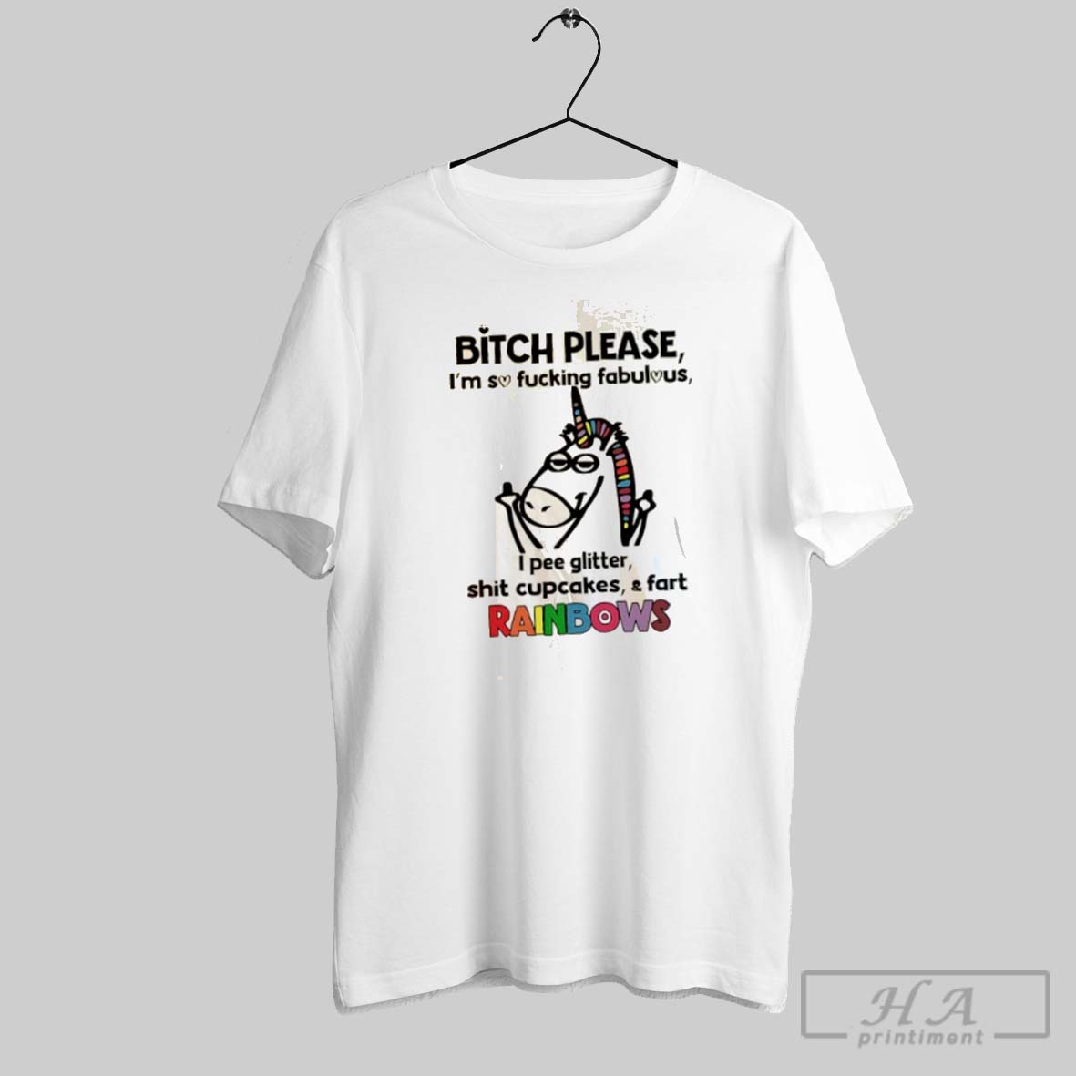 Official Unicorn Bitch Please Im So Fucking Fabulous I Pee Glitter Shirt