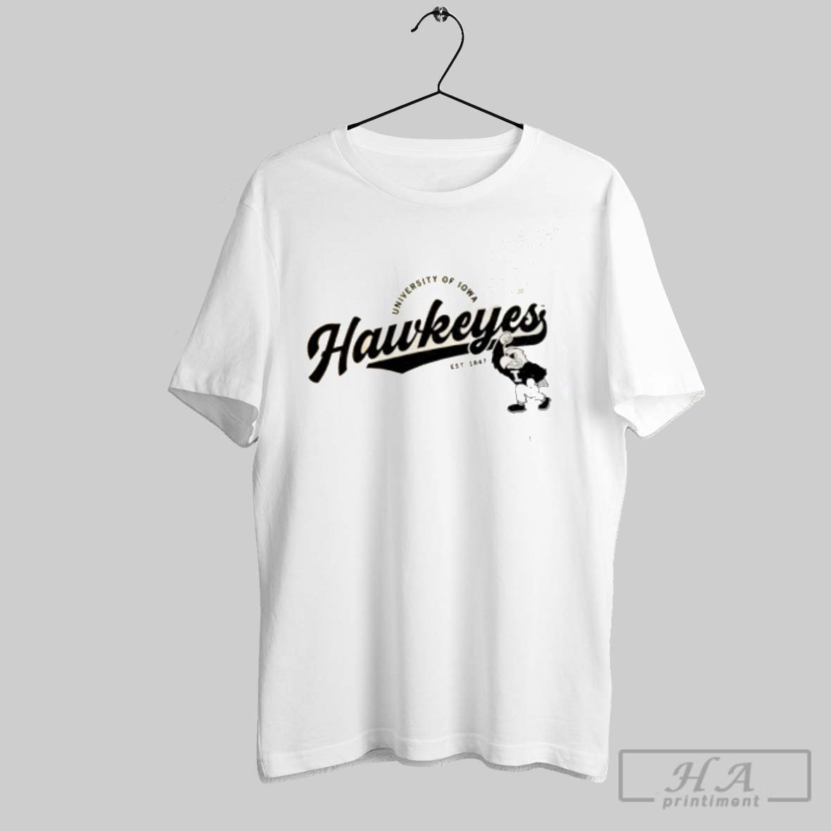 Official University Of Iowa Hawkeyes Est 1847 Retro Tee Shirt