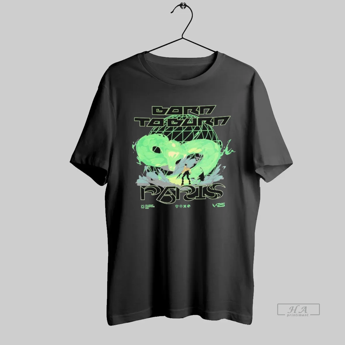 Official Valorant Champions Tour 2025 Born To Burn Riot Games T Shirt
