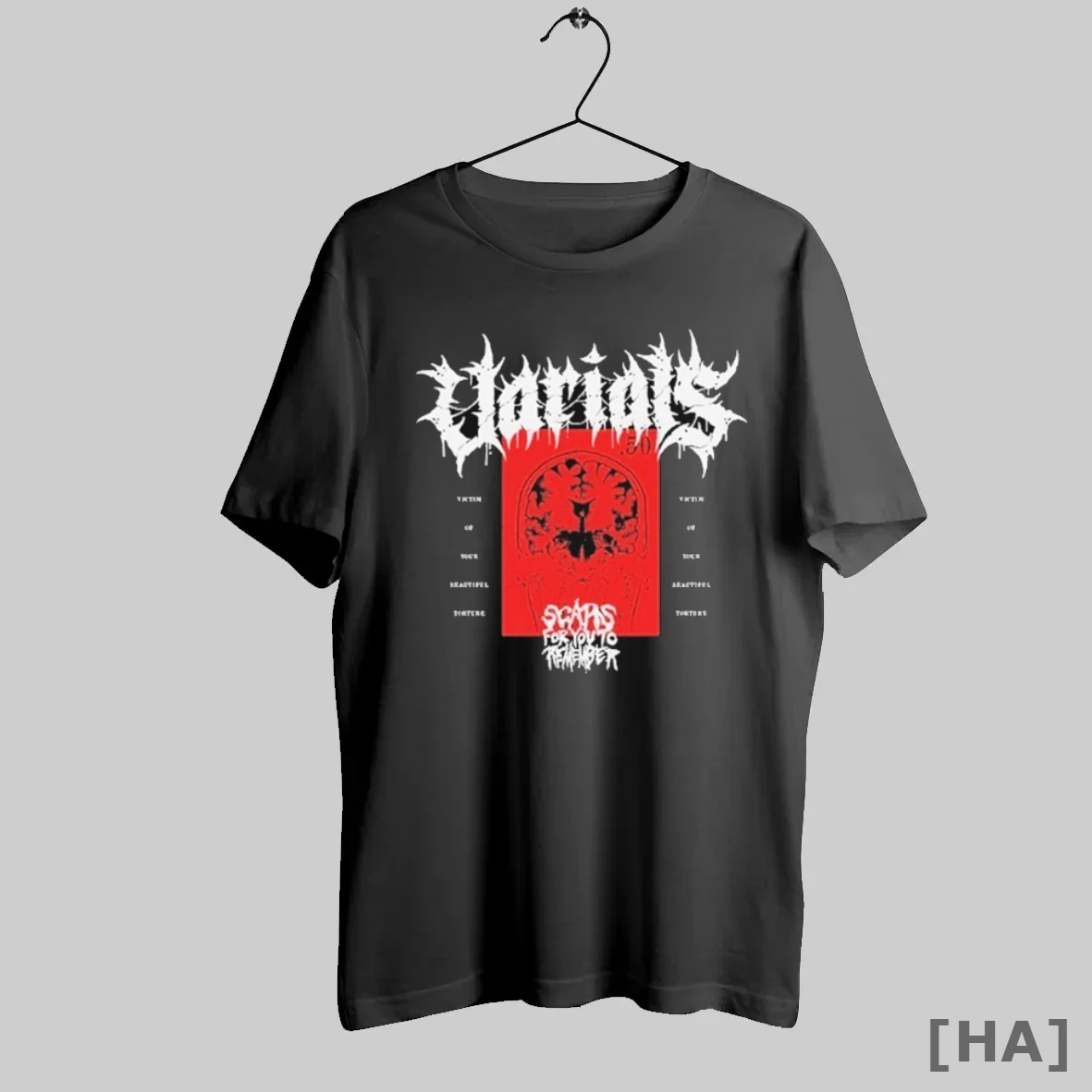 Official Varials Scars For You To Remember 50 X Ray T Shirt