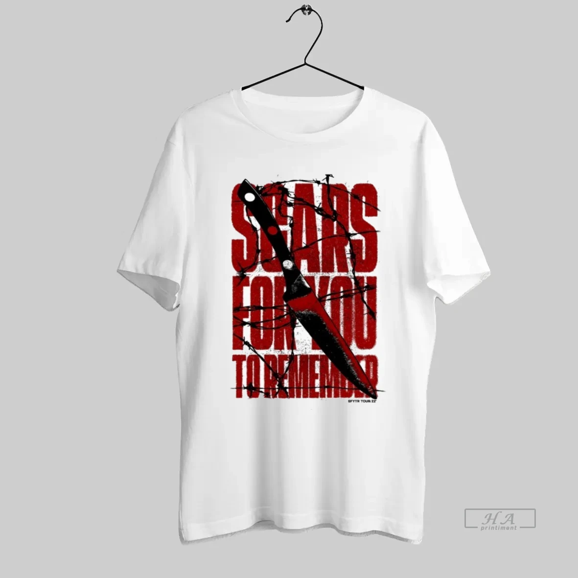 Official Varials Scars For You To Remember Knife T Shirt