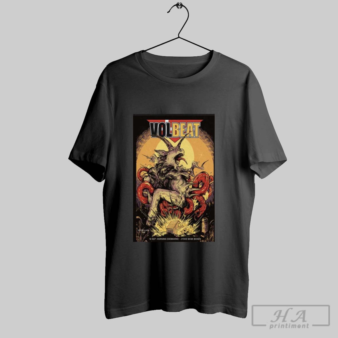 Official Volbeat September 18 2025 At Jyske Bank Boxen Show Shirt