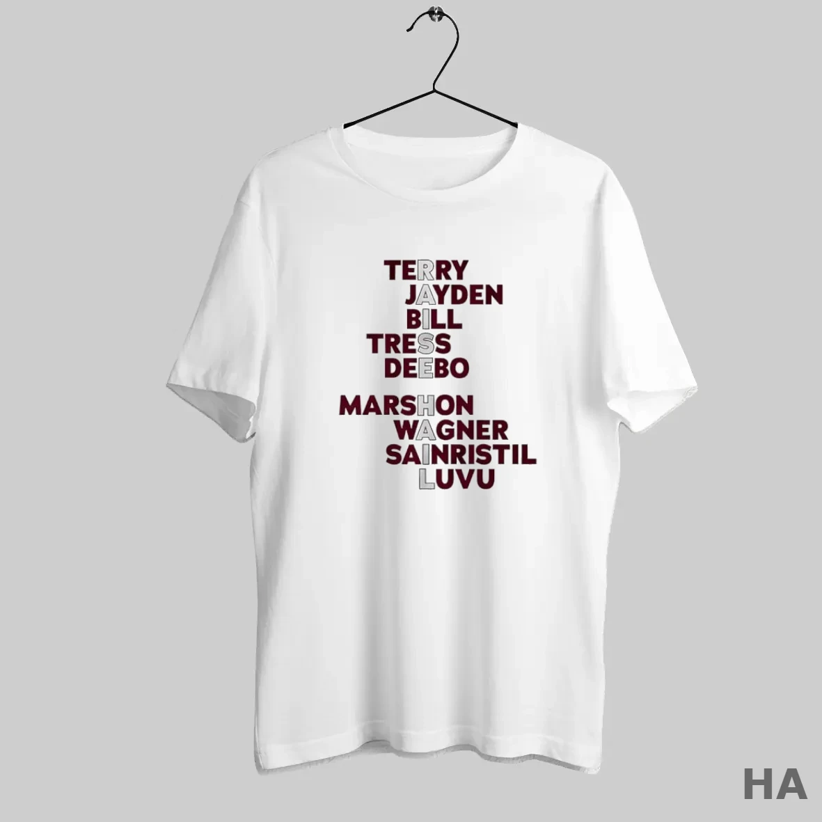 Official Washington Commanders Nfl Raise Hail Names Football Player T Shirt