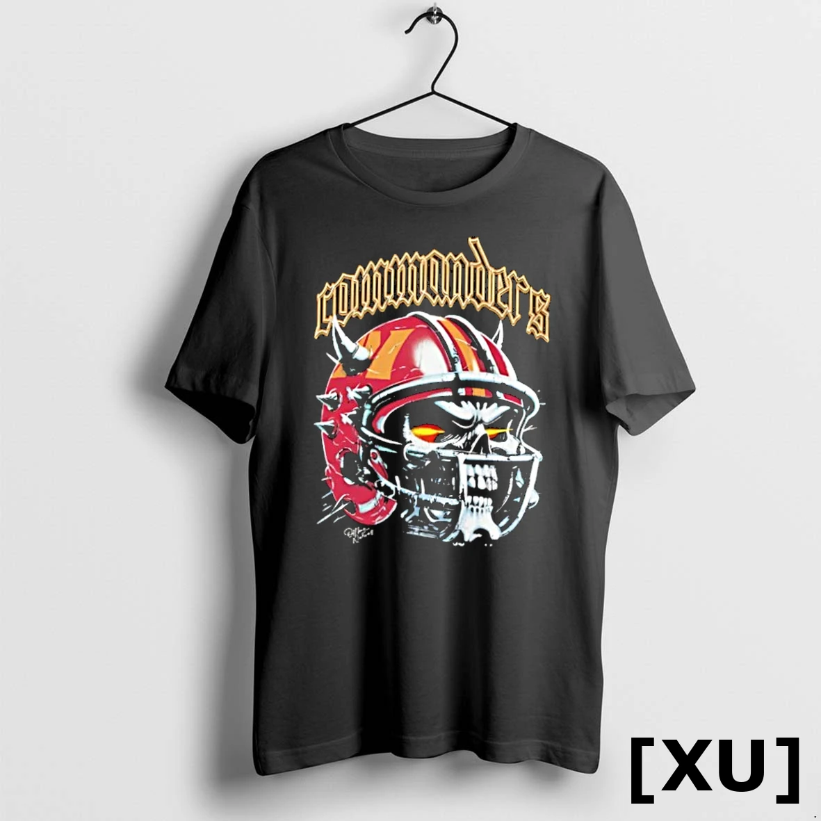 Official Washington Commanders Skull Helmet 2025 Graphic Tshirts Sweater