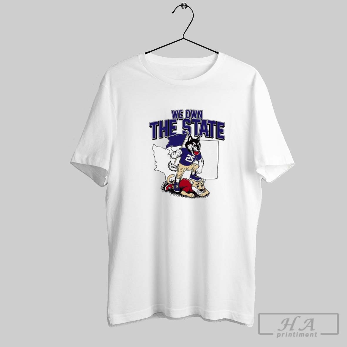 Official Washington Huskies Vs Washington State Cougars We Own The State Shirt