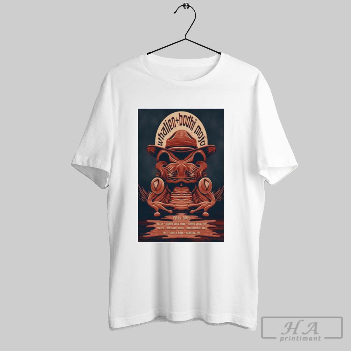 Official Whalien Bodhi Mojo Fall Tour 2025 Tee Shirt