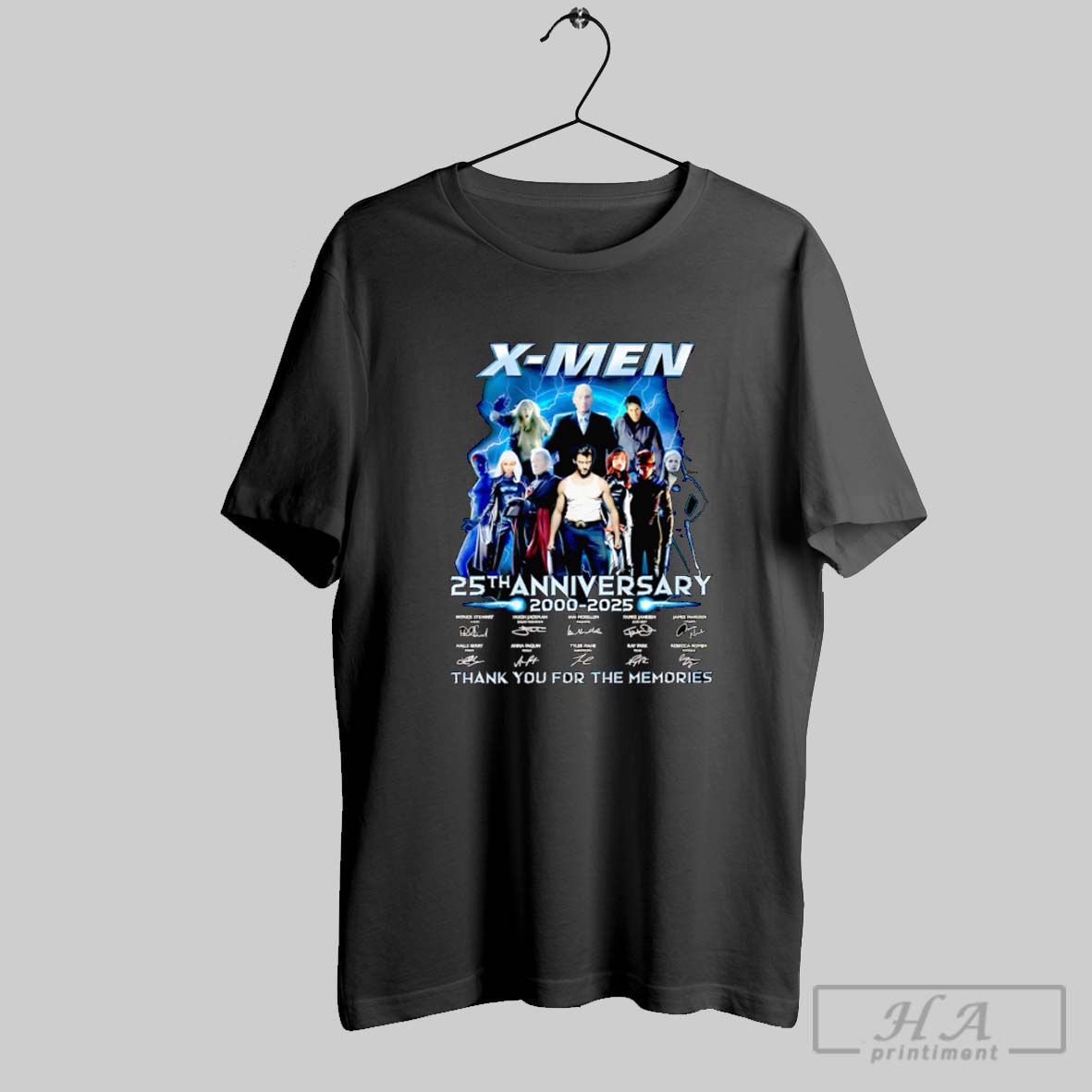 Official X Men 25th Anniversary 2000 2025 Thank You For The Memories Shirt