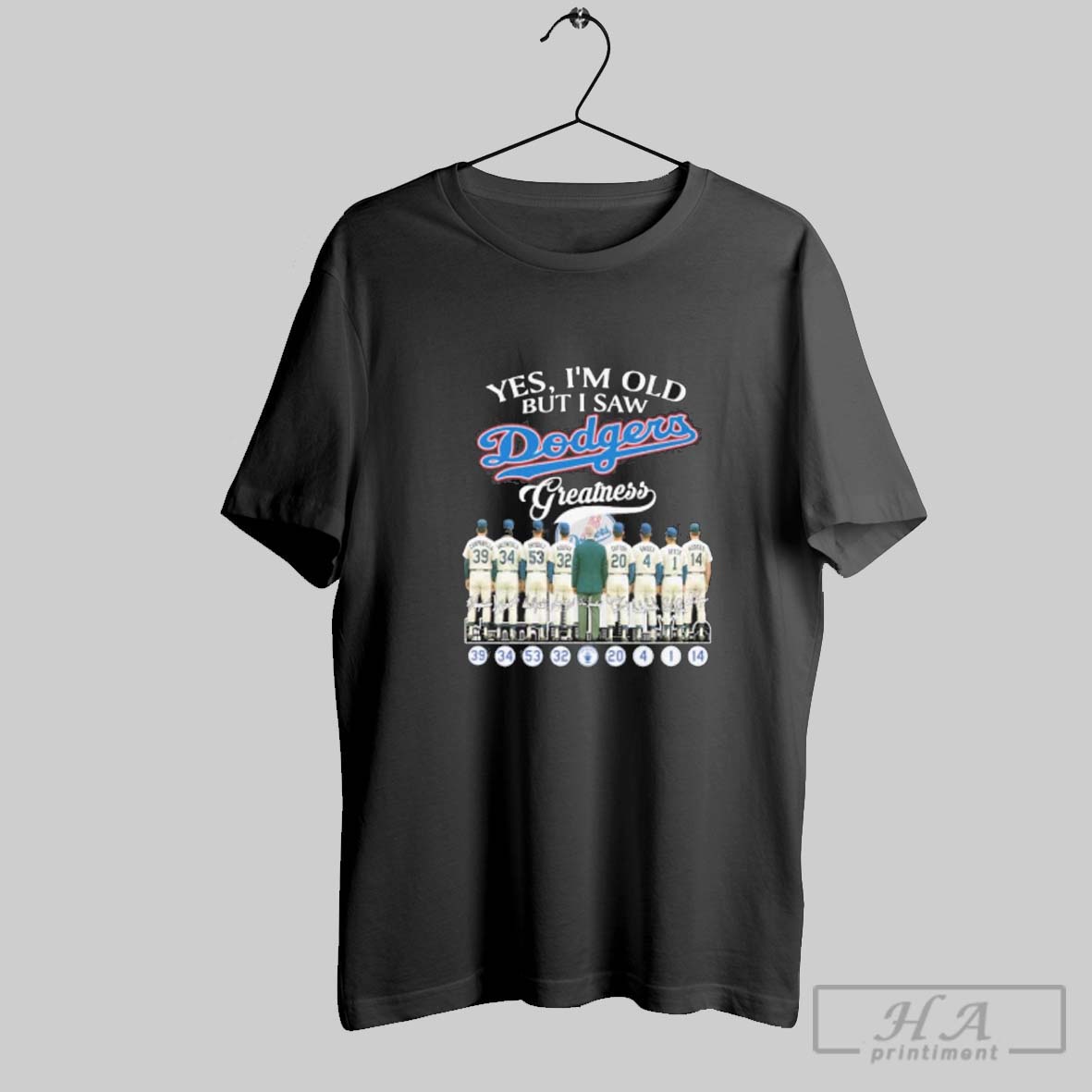 Official Yes Im Old But I Los Angeles Dodgers Greatness Tee Shirt