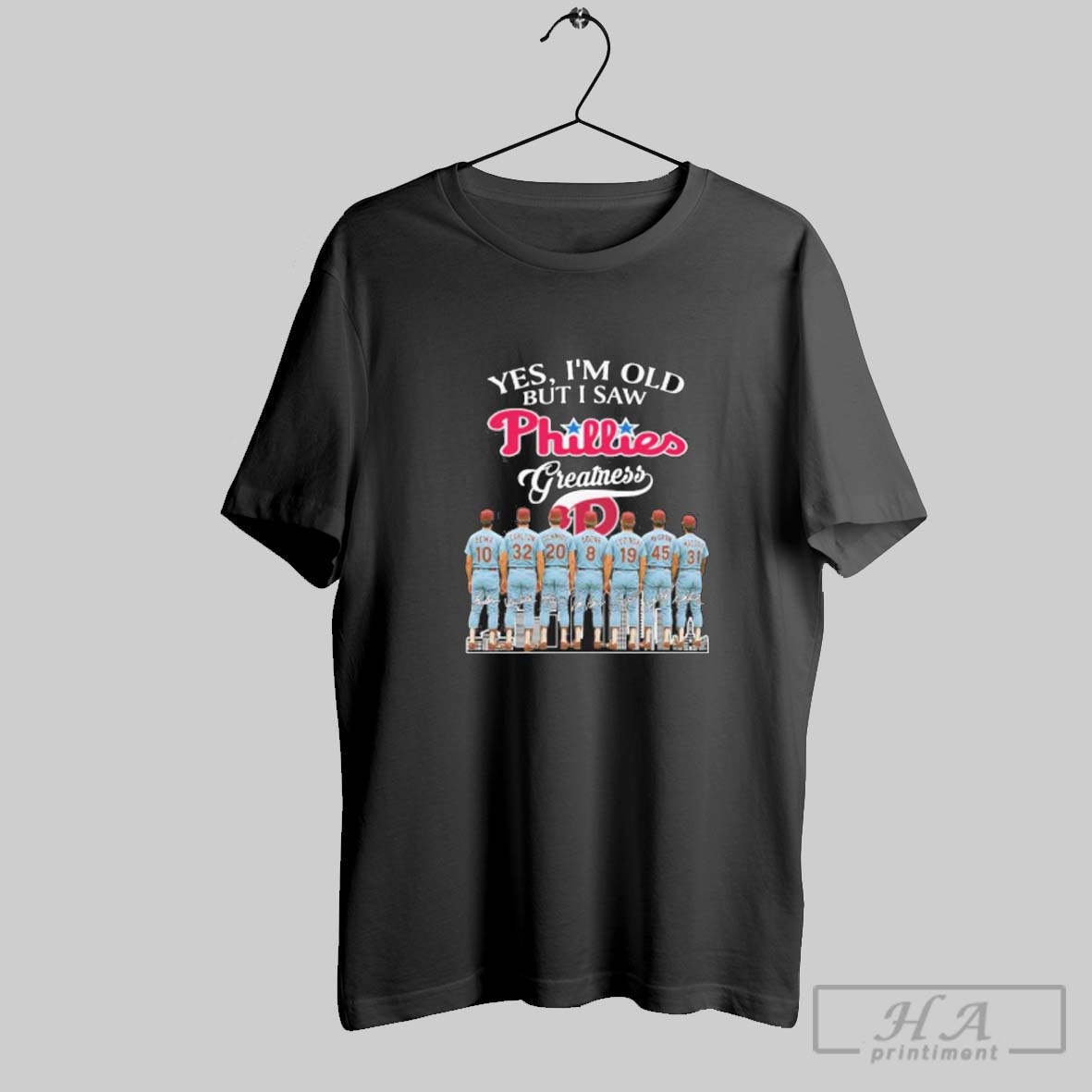 Official Yes Im Old But I Philadelphia Phillies Greatness Tee Shirt