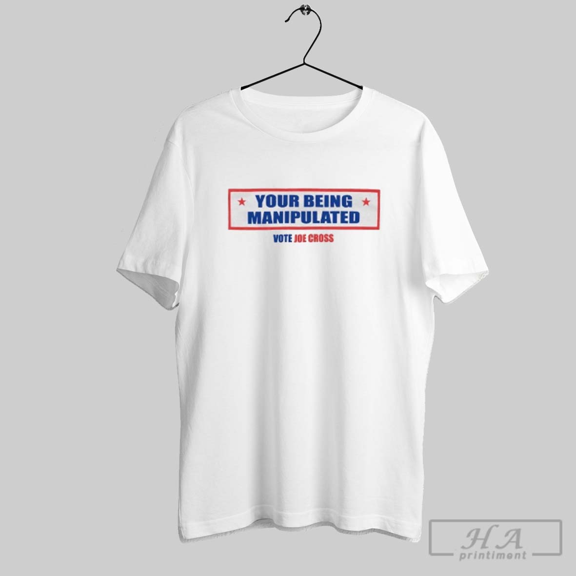 Official Your Being Manipulated Vote Zoe Cross Tee Shirt
