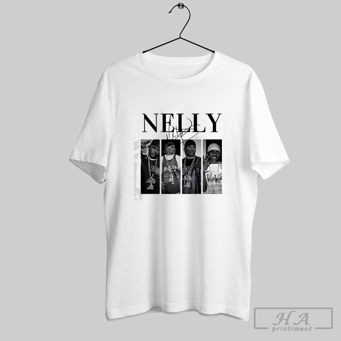 Official Nelly Rapper Signature Graphic Tee Shirt