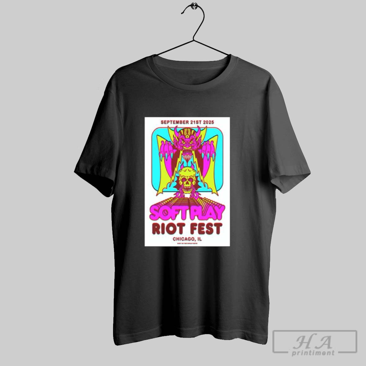 Official Soft Play Sept 21 2025 Chicago Il Men Tee Shirt