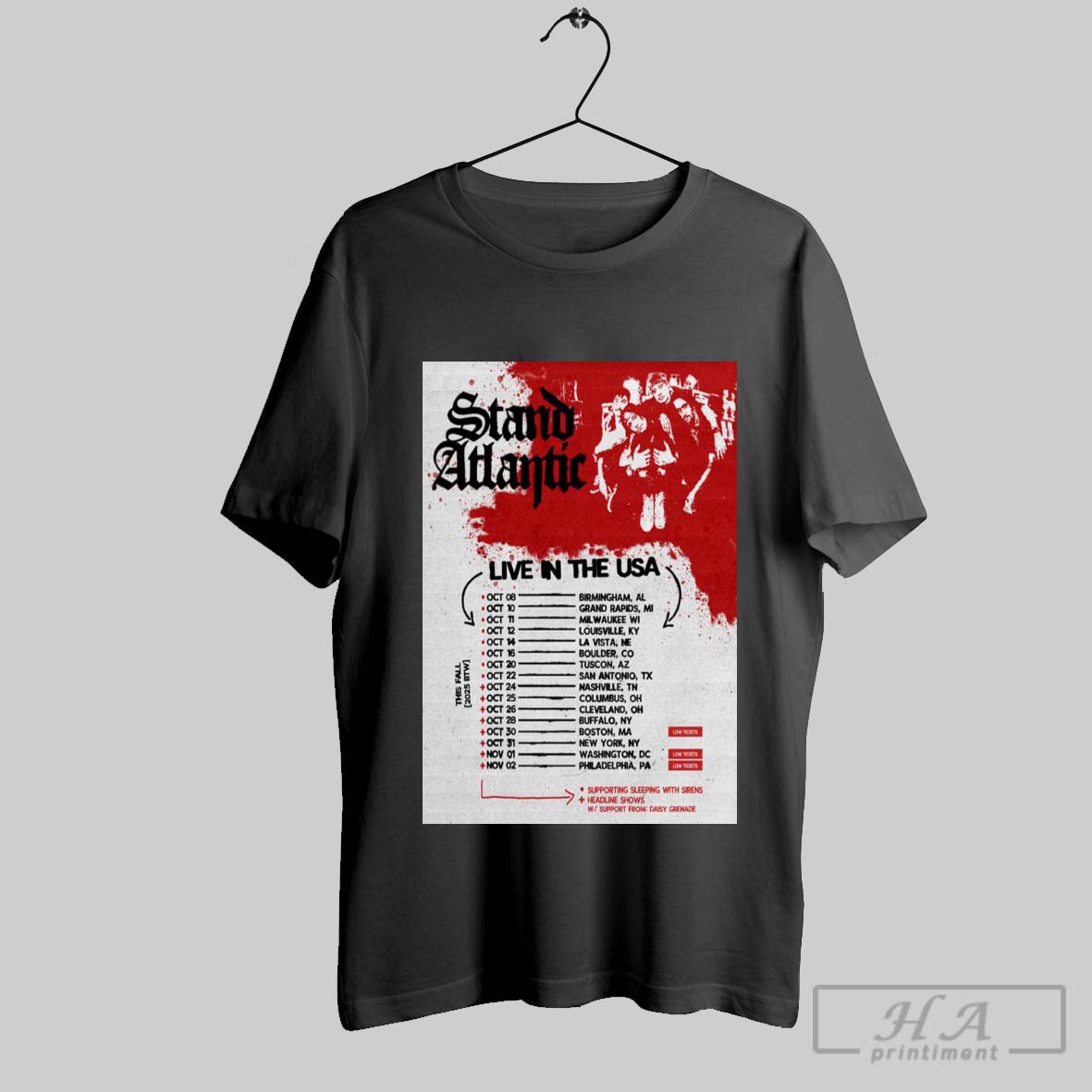 Official Stand Atlantic Live In The Usa 2025 Tee Shirt