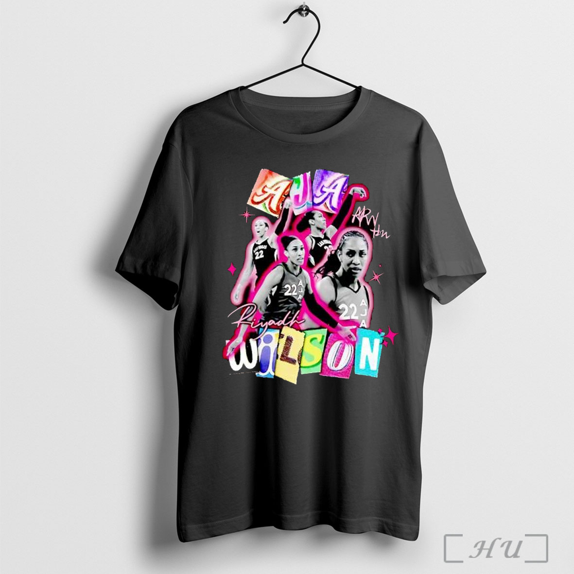 Officials Aja Wilson Riyadh Wnba Basketball Player Number 22 T Shirt Sweatshirt