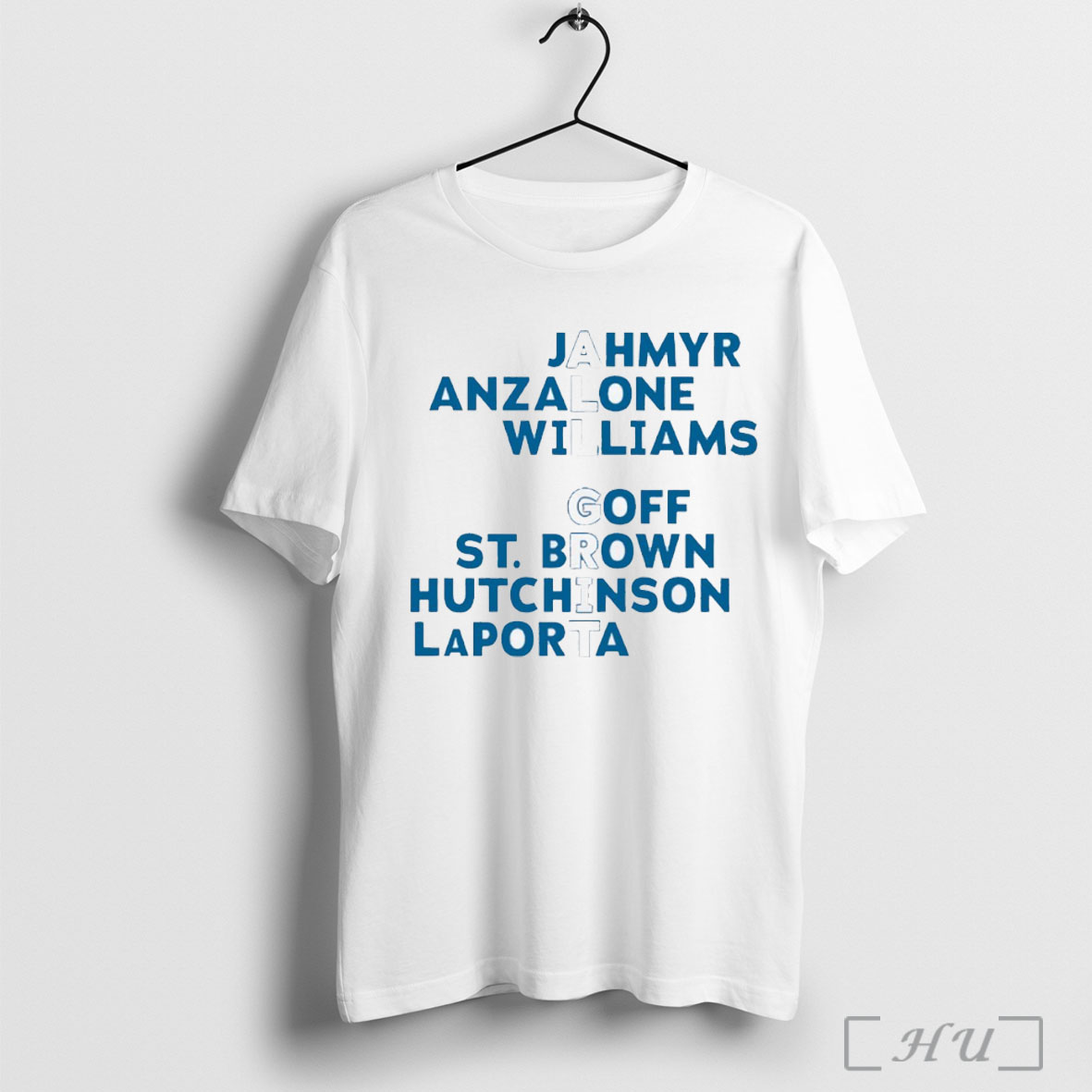 Officials All Grit Detroit Lions Jahmyr Anzalone Williams Goff St Brown Hutchinson Laportan Player Names T Shirt Sweatshirt