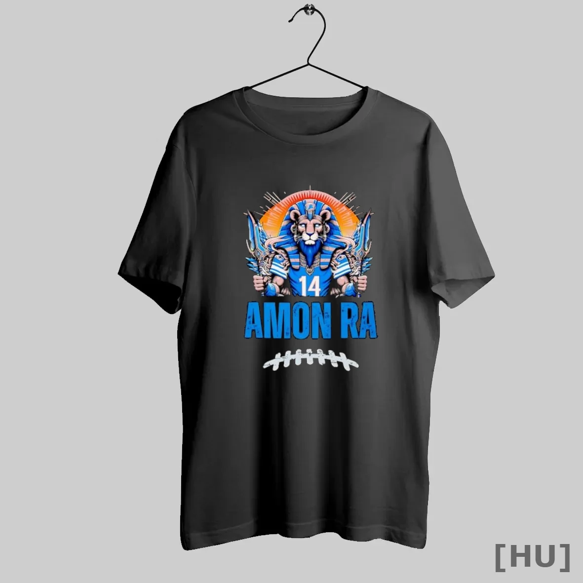 Officials Amon Ra Egyptian God Holding Football Sticks Player Number 14 T Shirt Sweatshirt