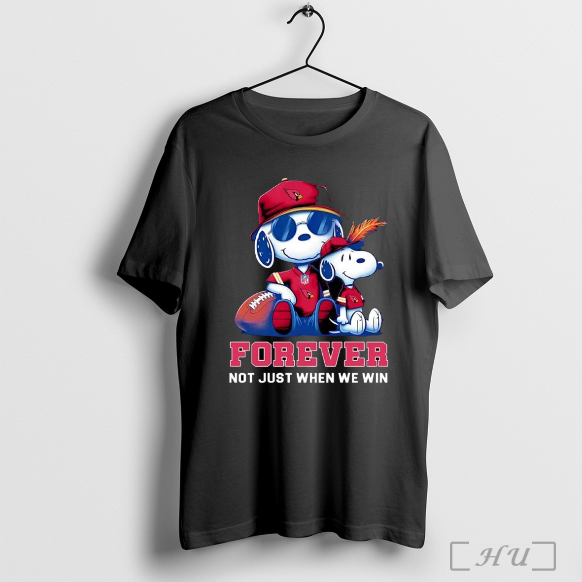 Officials Arizona Cardinals Peanuts Snoopy Forever T Shirt Sweatshirt