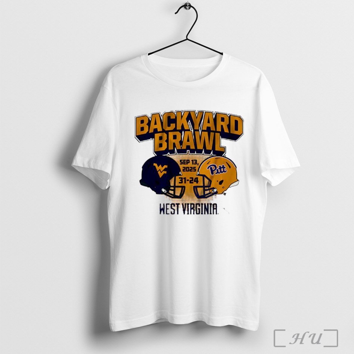 Officials Backyard Brawl West Virginia Mountaineers Vs Pitt Panthers Sep 13th 2025 Helmet T Shirt Sweatshirt