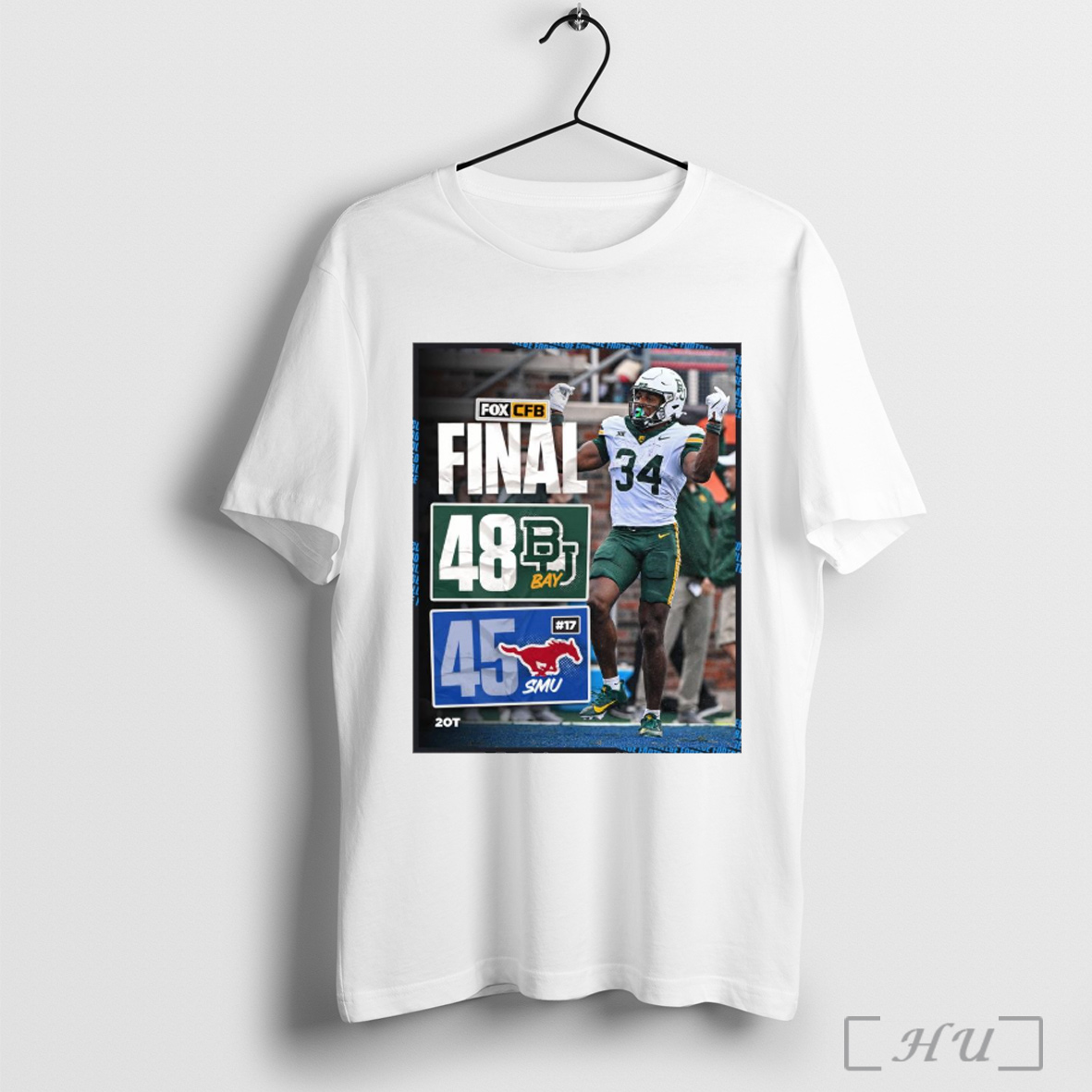 Officials Baylor Bears 48 45 Smu Mustangs Sep 6 2025 Cfb On Fox Poster T Shirt Sweatshirt