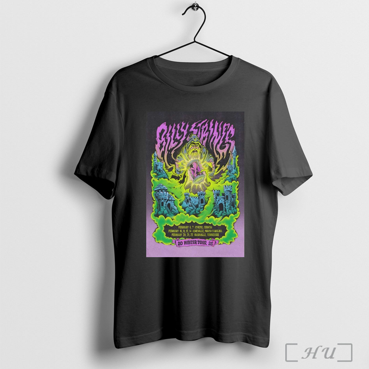 Officials Billy Strings Winter Tour 2026 February 6 7 Athens Georgia February 10 14 Asheville Nc T Shirt Sweatshirt