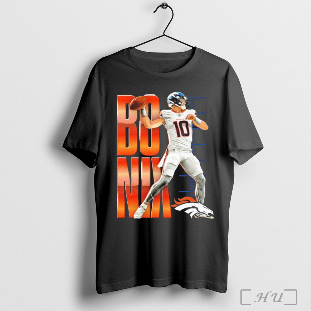 Officials Bo Nix Denver Broncos Celebration Player T Shirt Sweatshirt