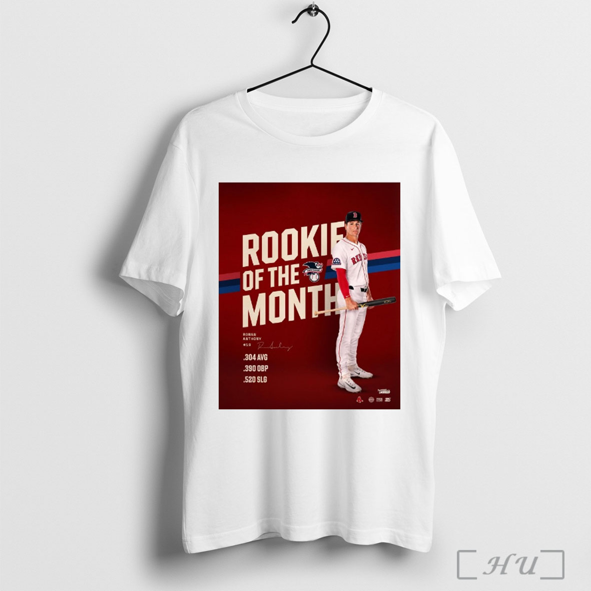 Officials Boston Red Sox Anthony American League Rookie Of The Month August 2025 Signature T Shirt Sweatshirt