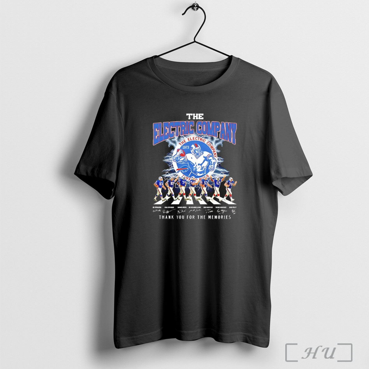 Officials Buffalo Bills The Electric Company 1973 Thank You For The Memories Signatures T Shirt Sweatshirt