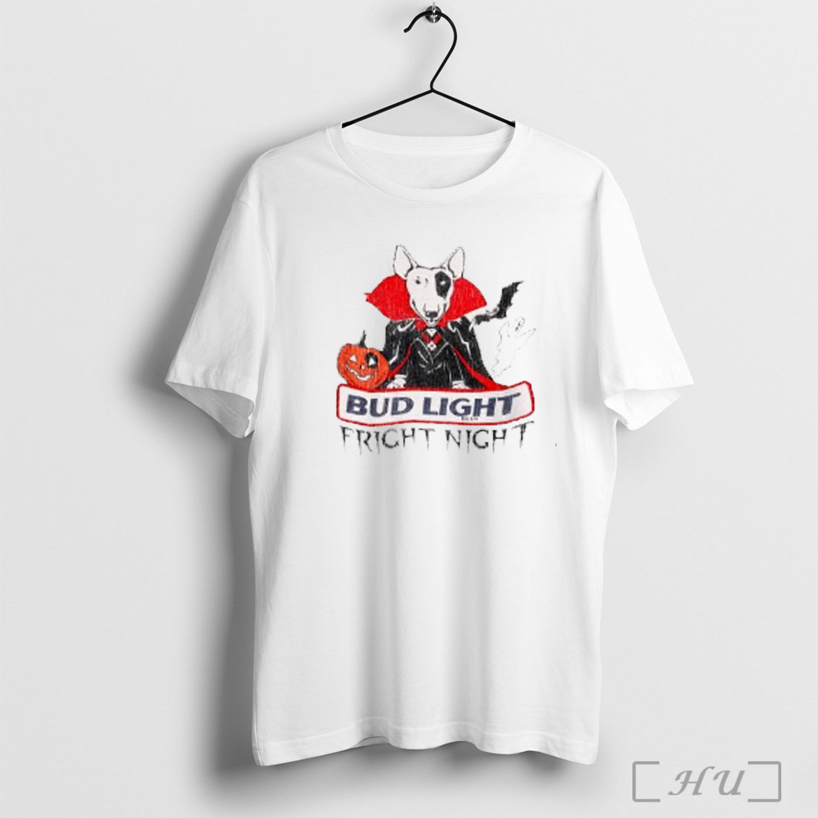 Officials Bull Terrier Vampire Cloak 80s Bud Light Beer Fright Night Halloween T Shirt Sweatshirt