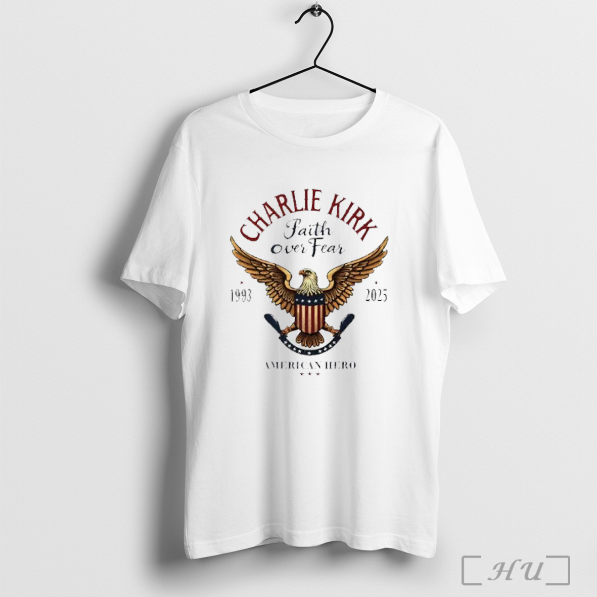 Officials Charlie Kirk American Hero Faith Over Fear 1993 2025 Turning Point Usa American Politics T Shirt Sweatshirt