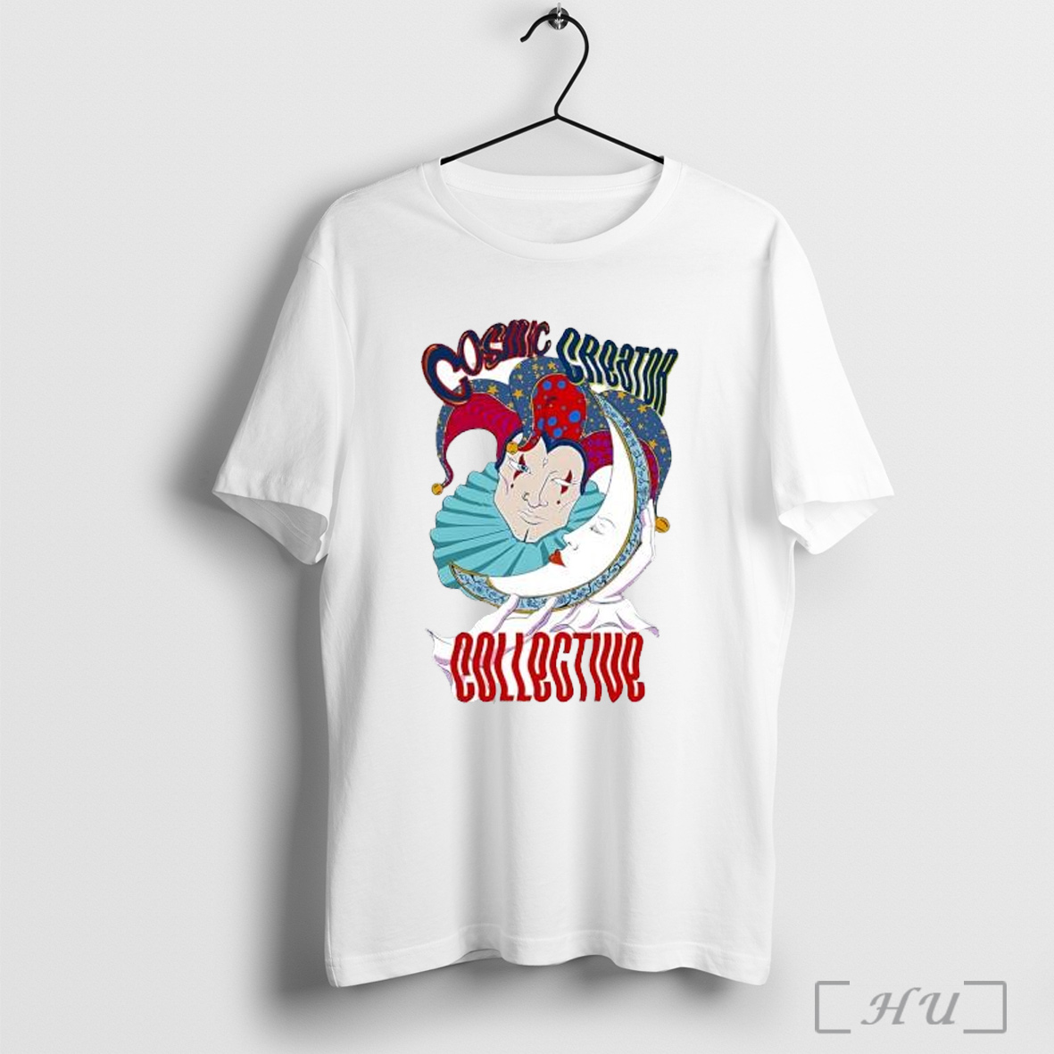 Officials Cosmic Creator Collective Jester Holding Crescent Moon T Shirt Sweatshirt