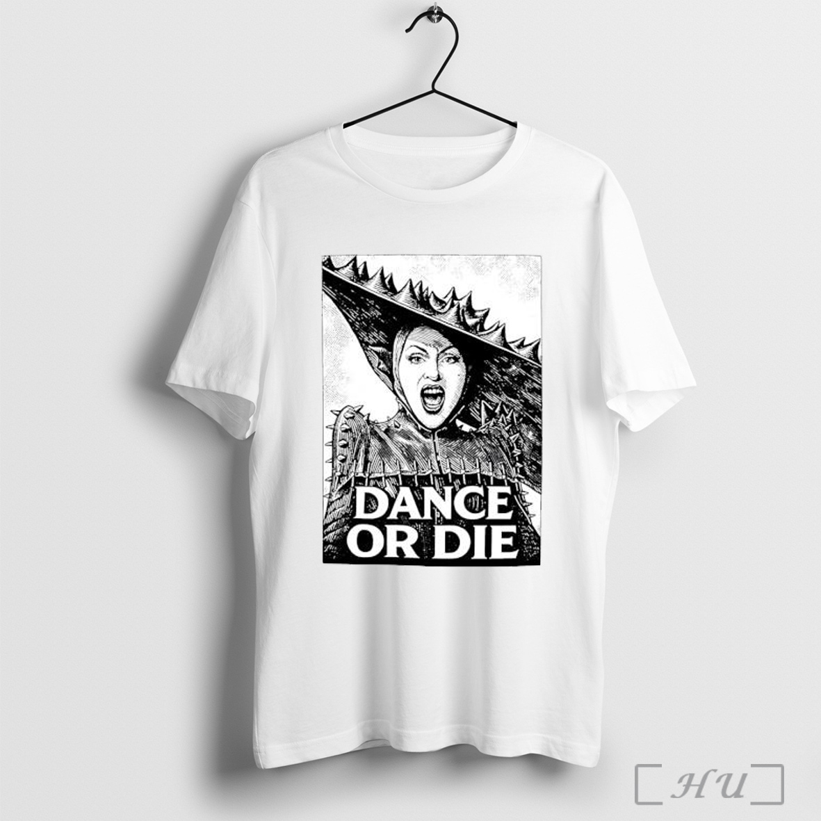 Officials Dance Or Die Spiked Hat Spiked Shoulder Pad Lady Gaga Style T Shirt Sweatshirt