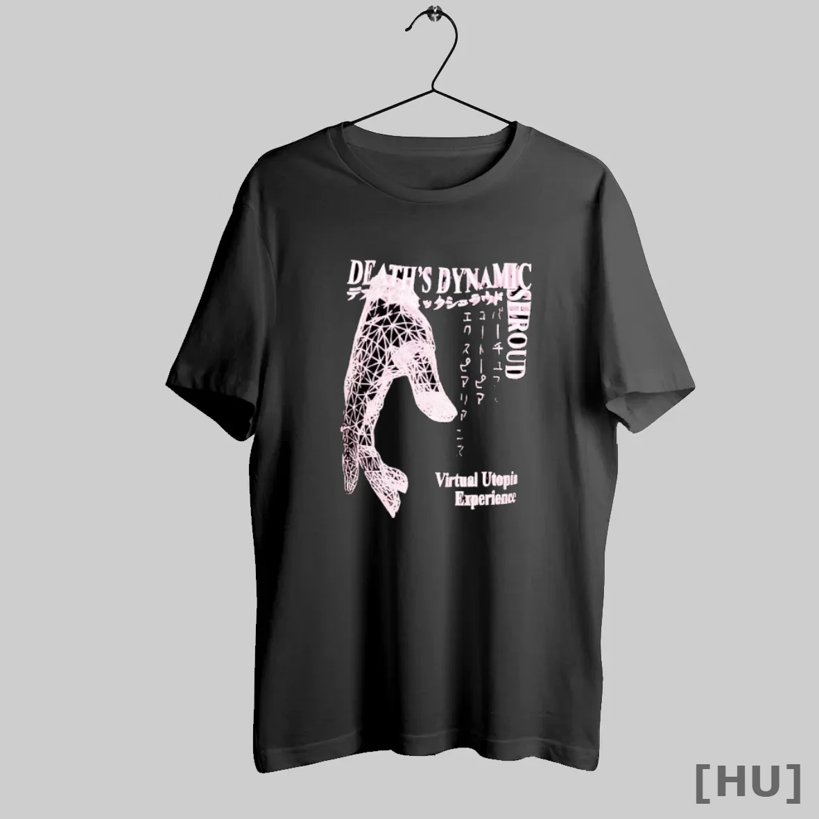 Officials Death_s Dynamic Shroud Virtual Utopia Experience Japanese Text S Black T Shirt Sweatshirt