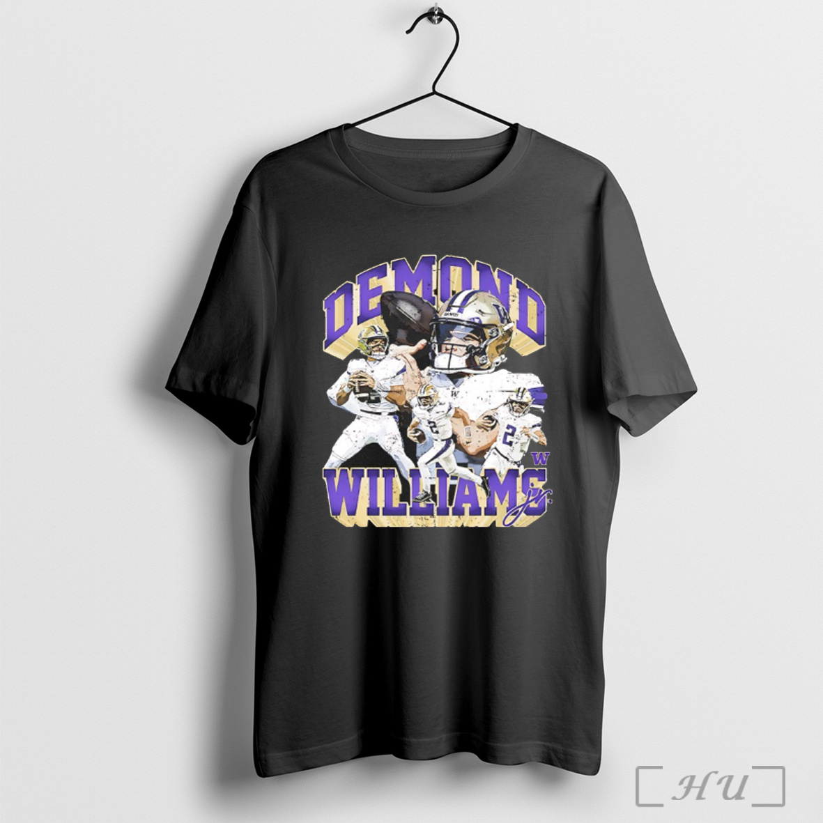Officials Demond Williams Jr Washington Huskies Player Signature Vintage T Shirt Sweatshirt