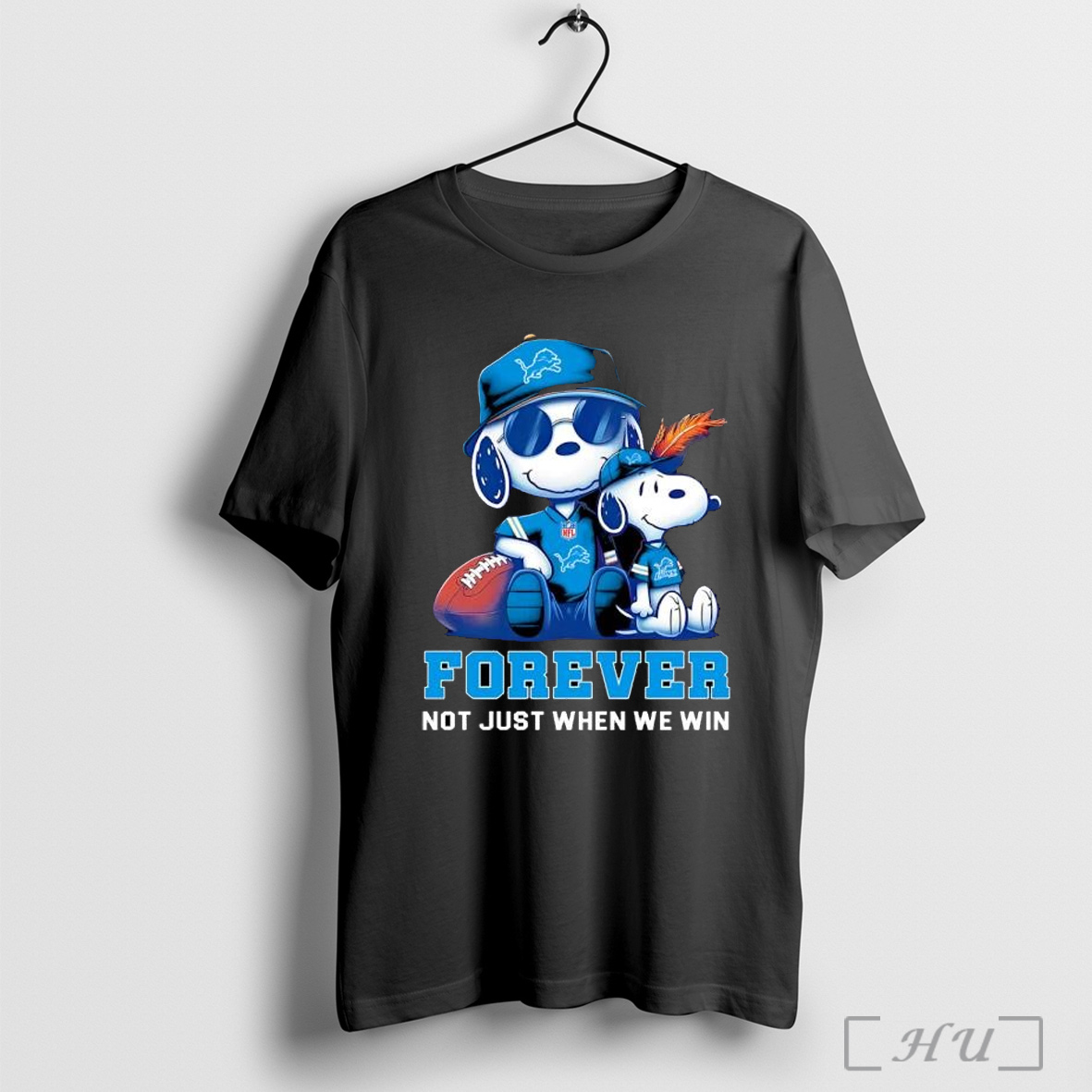 Officials Detroit Lions Peanuts Snoopy Forever T Shirt Sweatshirt