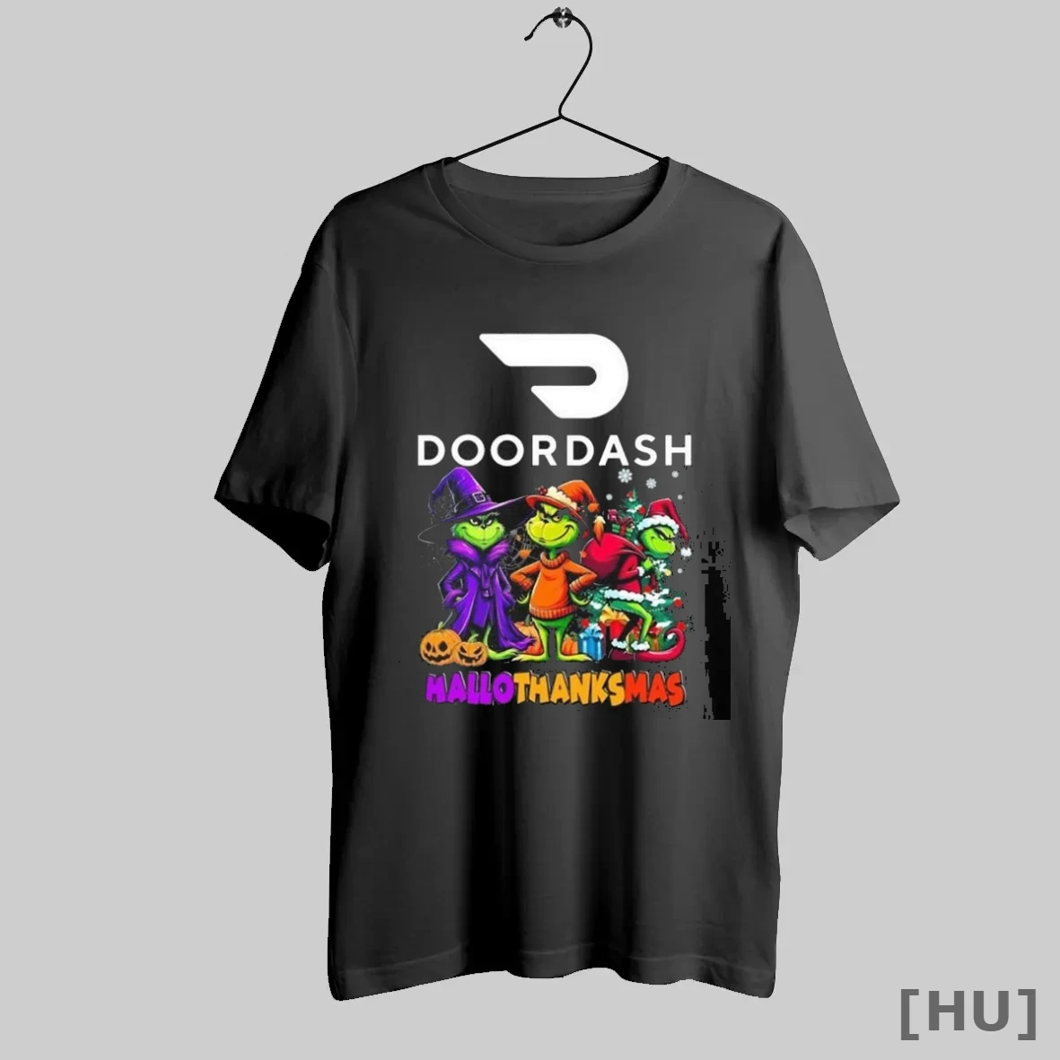 Officials Doordash The Grinch Hallothanksmas 2025 T Shirt Sweatshirt