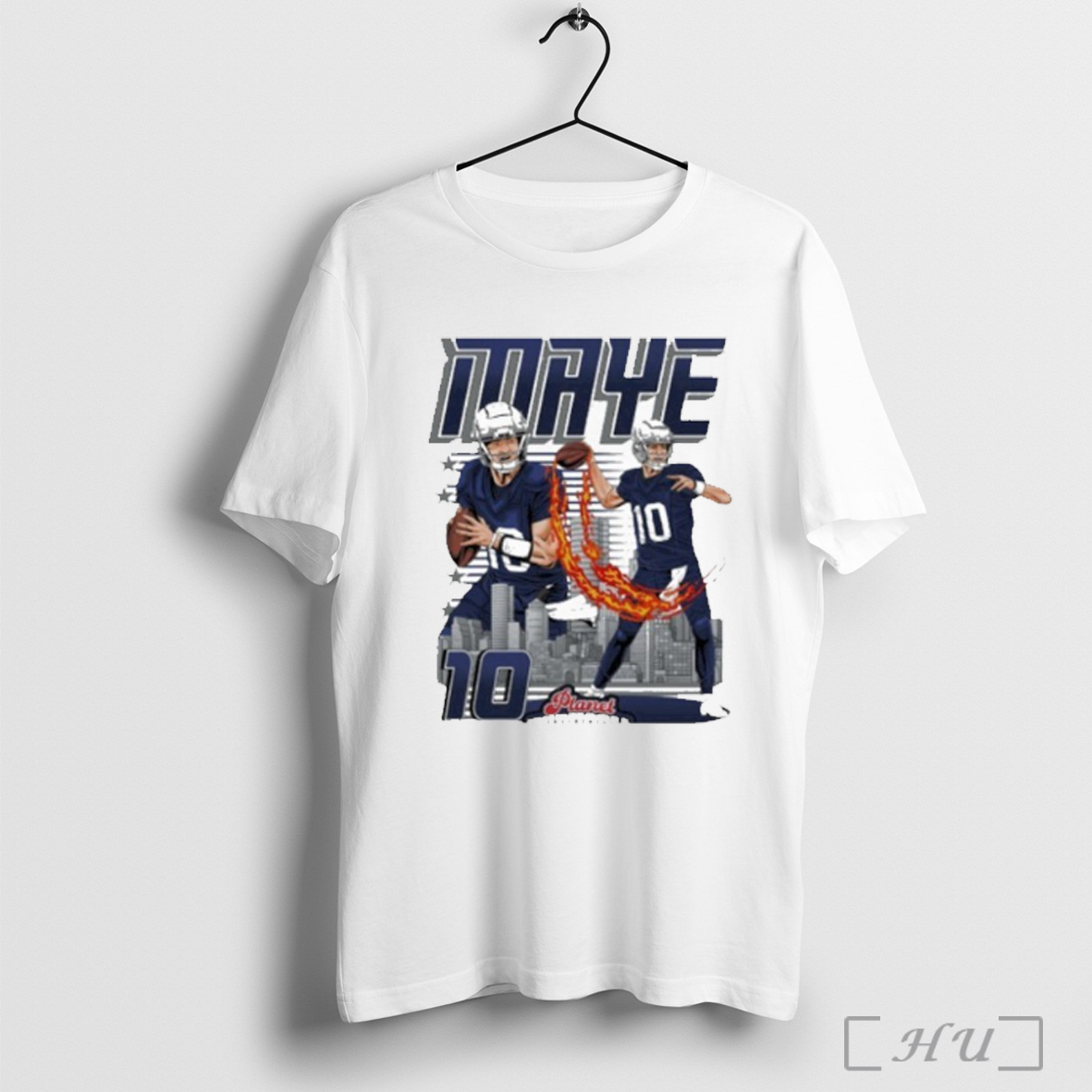 Officials Drake Maye Planet Euphoria Nflpa T Shirt Sweatshirt