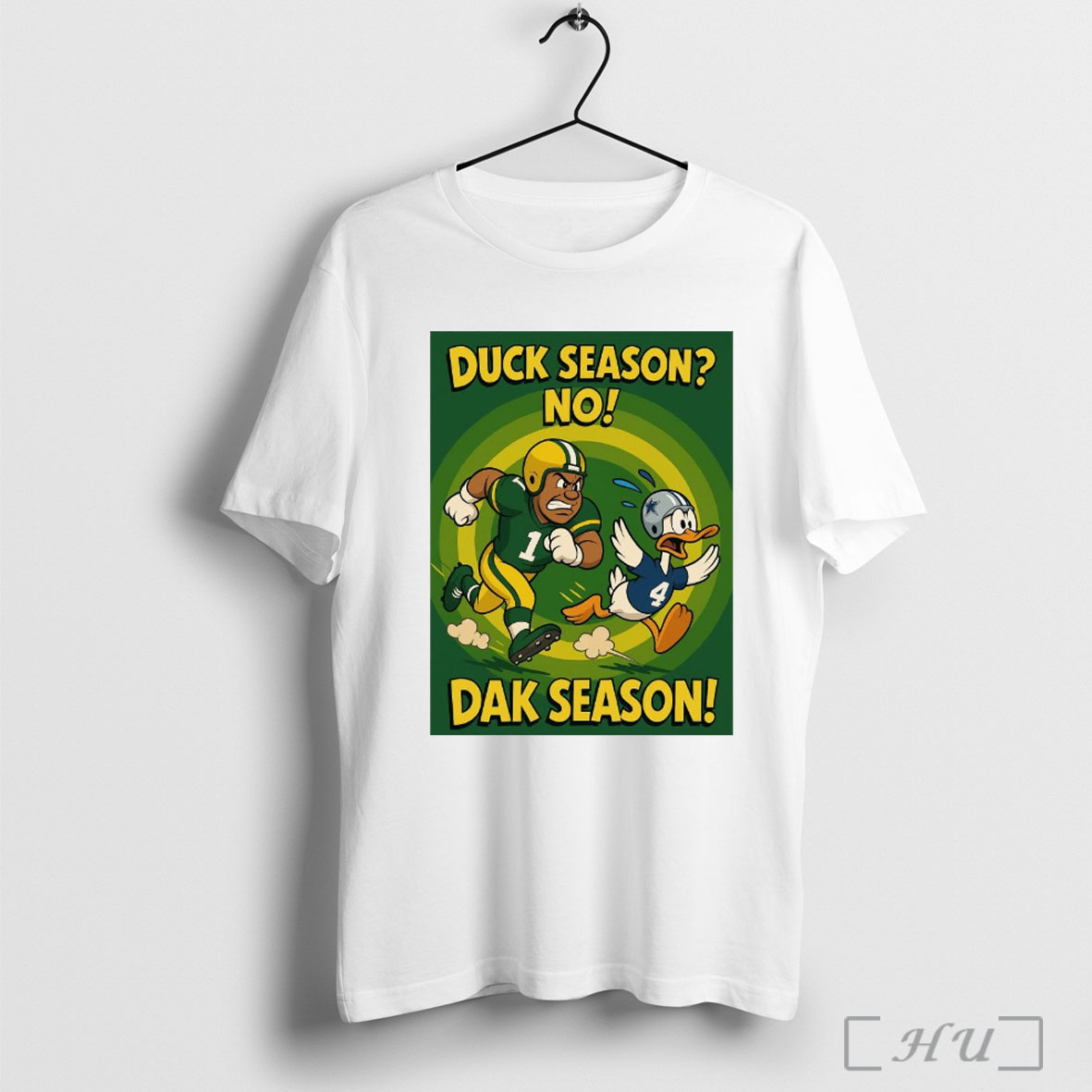 Officials Duck Season No Dak Season Green Bay Packers Vs Dallas Cowboys Poster T Shirt