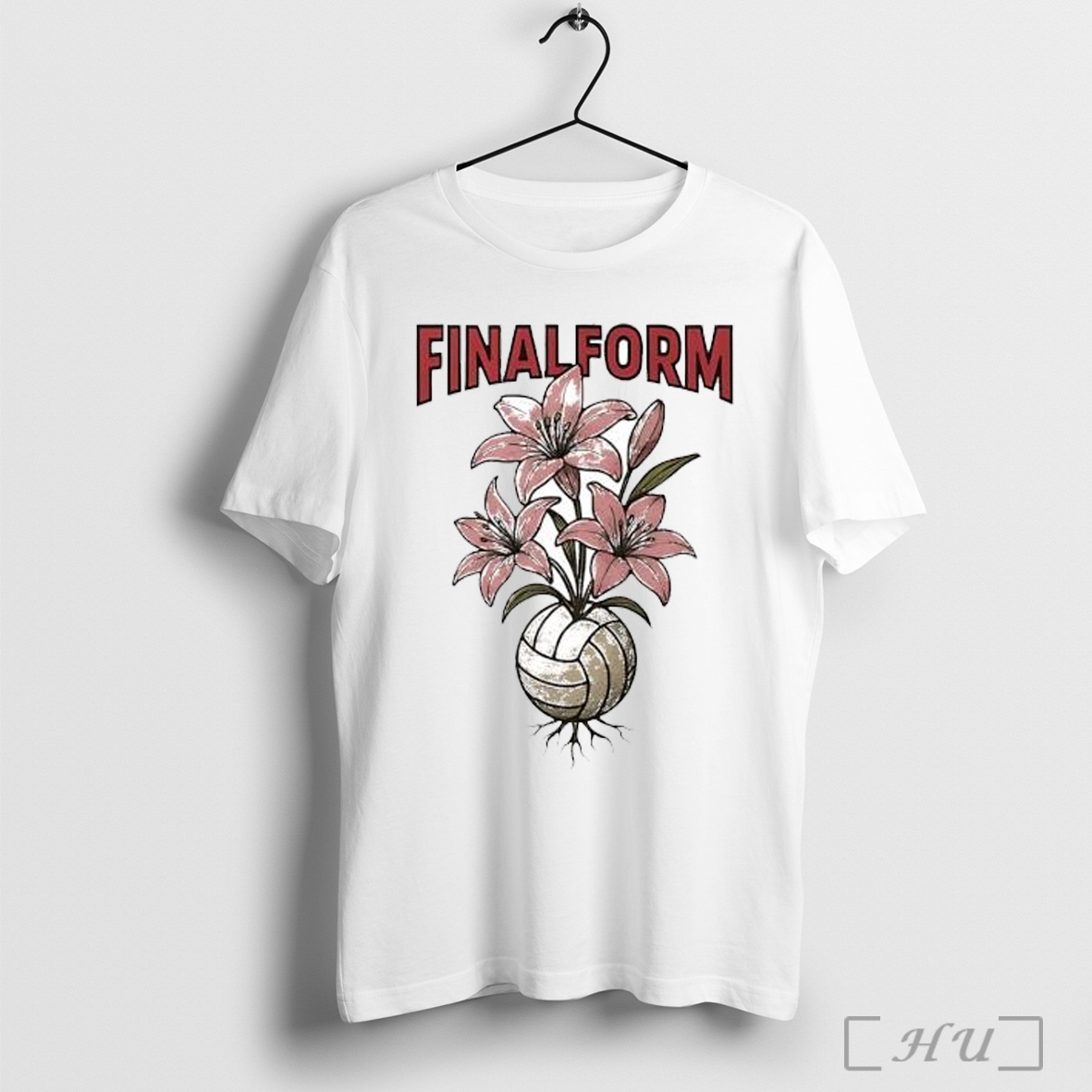 Officials Final Form Volleyball Rooted Flower Graphic T Shirt Sweatshirt