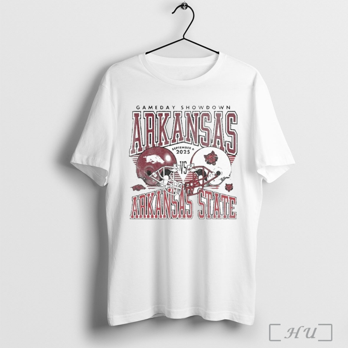 Officials Gameday Arkansas Vs Arkansas State September 6 2025 Duel Helmet T Shirt Sweatshirt
