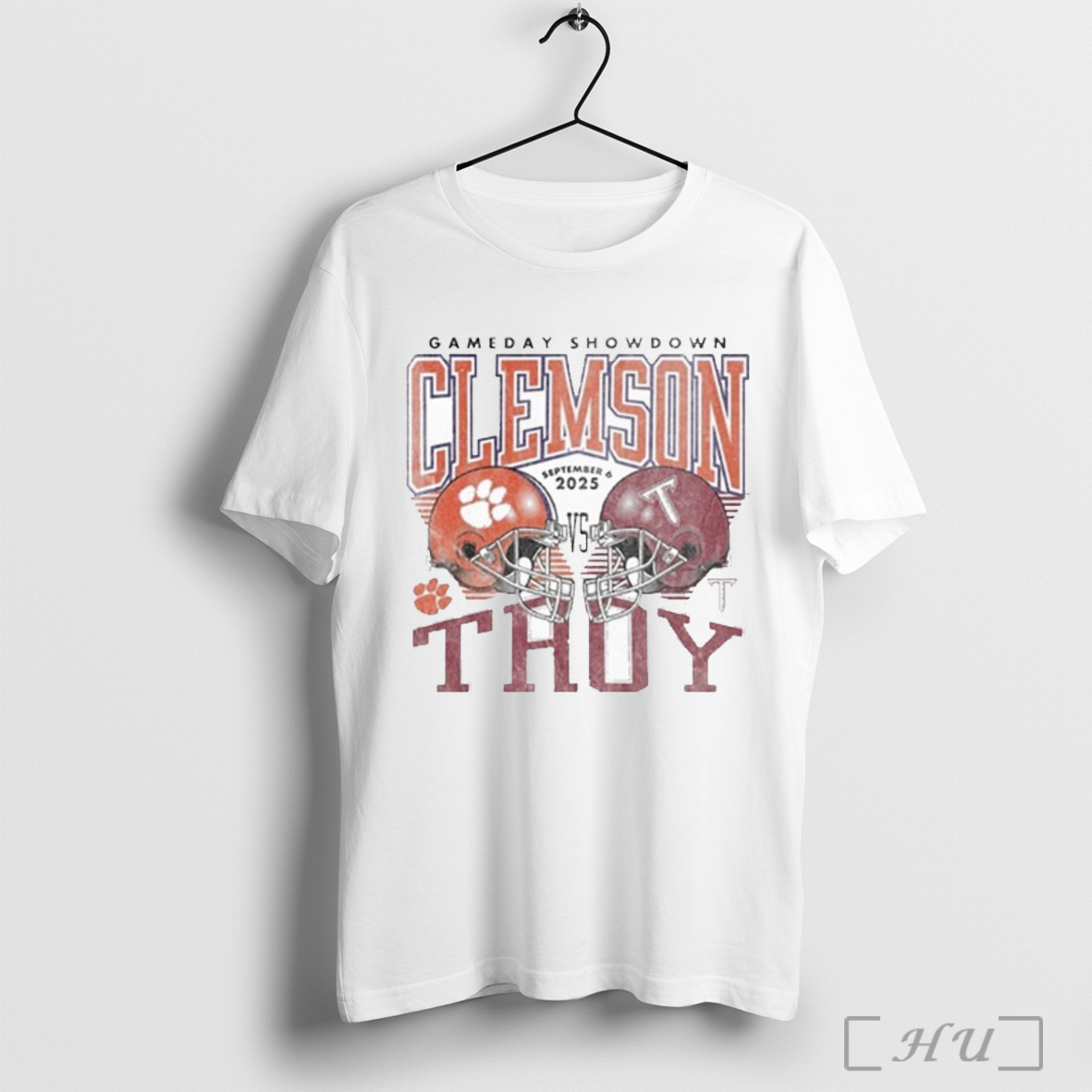 Officials Gameday Showdown 2025 Clemson Vs Troy Matchup T Shirt Sweatshirt